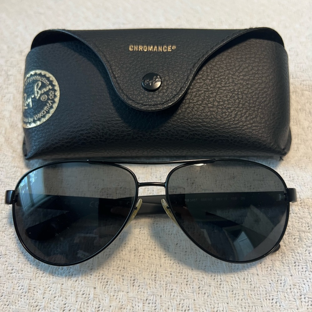 Rayban Aviator 3457 sunglasses.